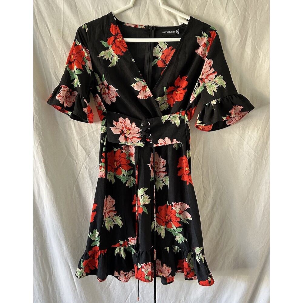 Whimsigoth Dress 4 Romantic Grunge Floral Witchy Goth Babydoll Fall School Emo